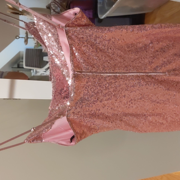 Pink Sequin Laundry By Shelli Segal Dress - Picture 6 of 8